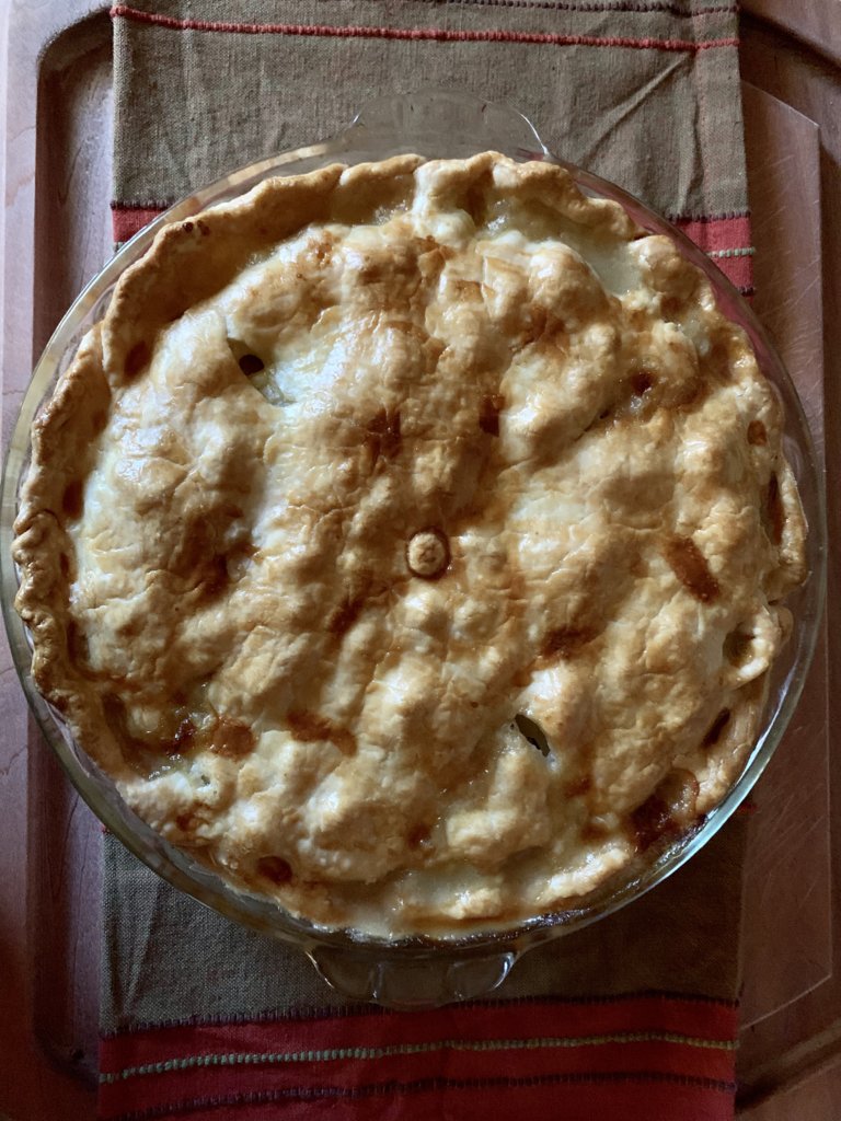 Pork-Apple-Potato-Onion Pie, Post-Bake