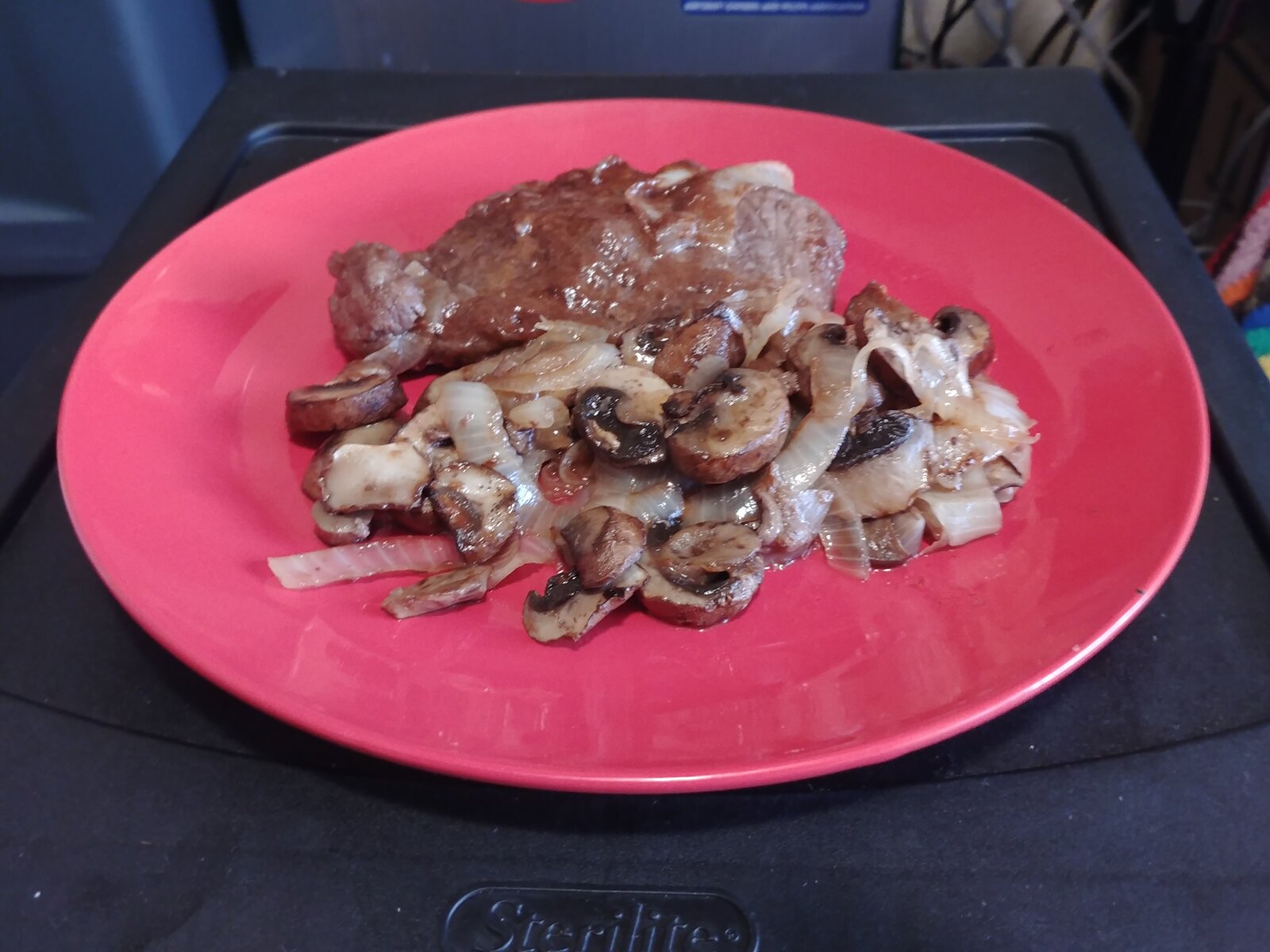 Pork Chop with Mushrooms and Onions