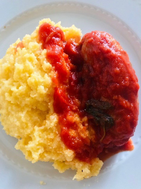 Pork Sausage served with Polenta.jpg