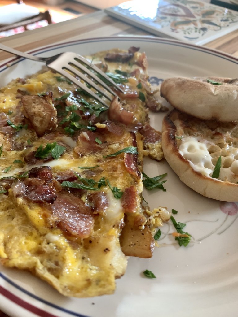 Potato Omelette & English Muffin