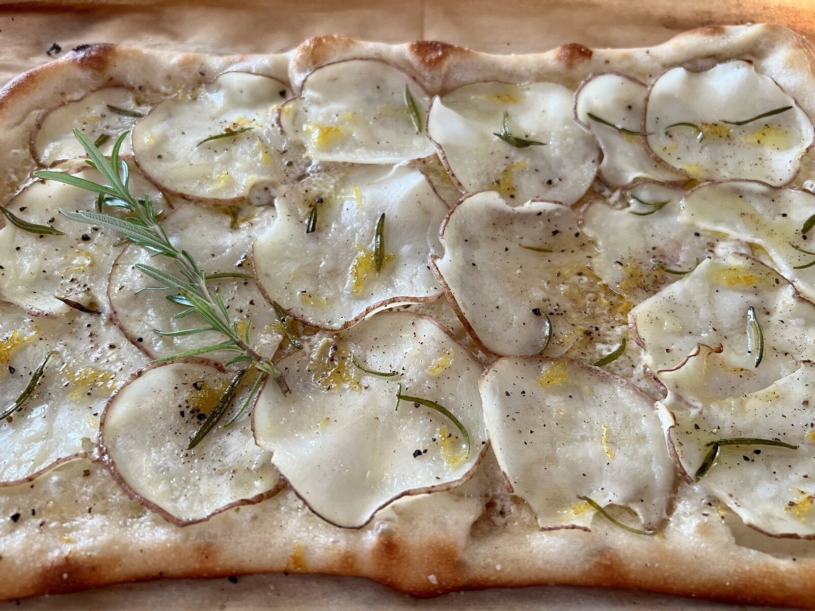 Potato Tarte Flambée