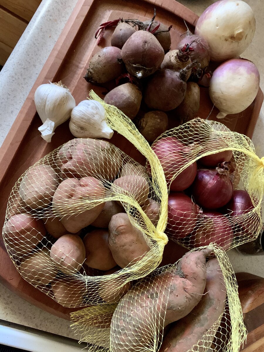 Potatoes, Garlic, & Turnips