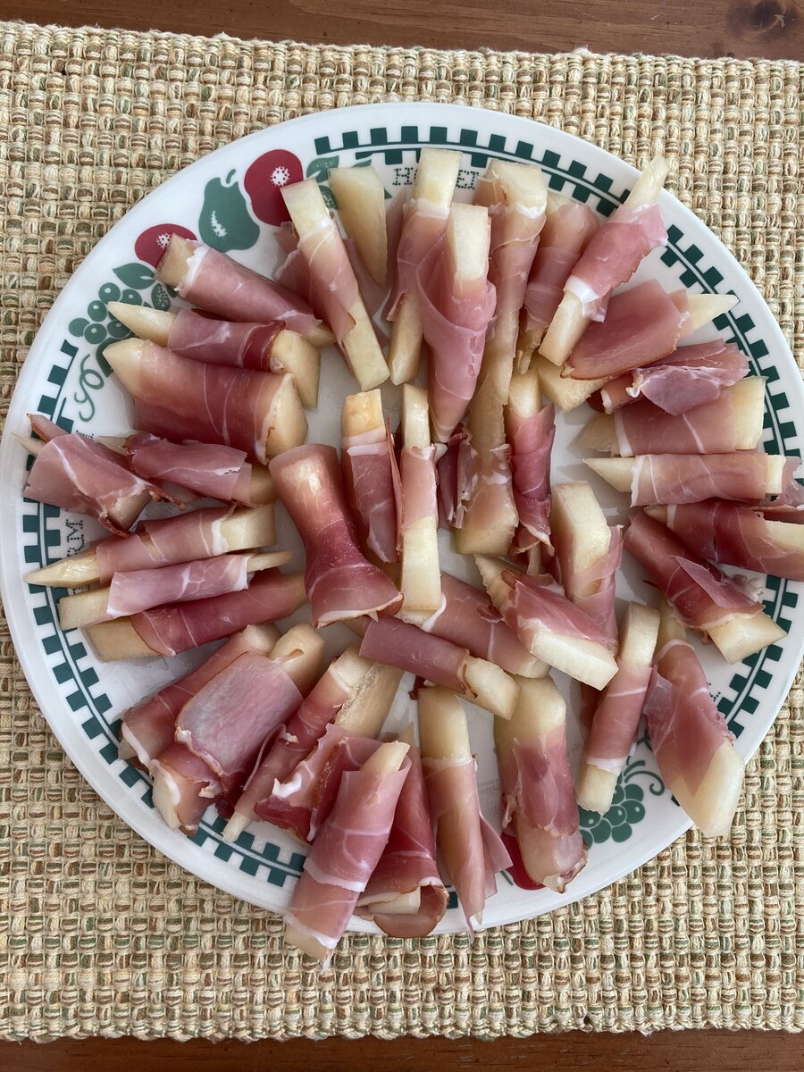 Prosciutto wrapped Melon