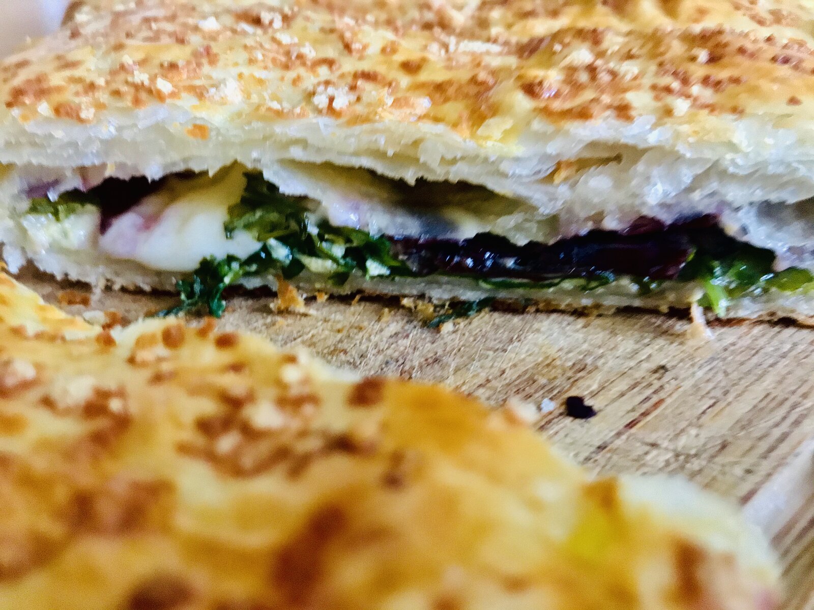 Puff Pastry Calzone filled with Radicchio and Rocket salad.jpeg