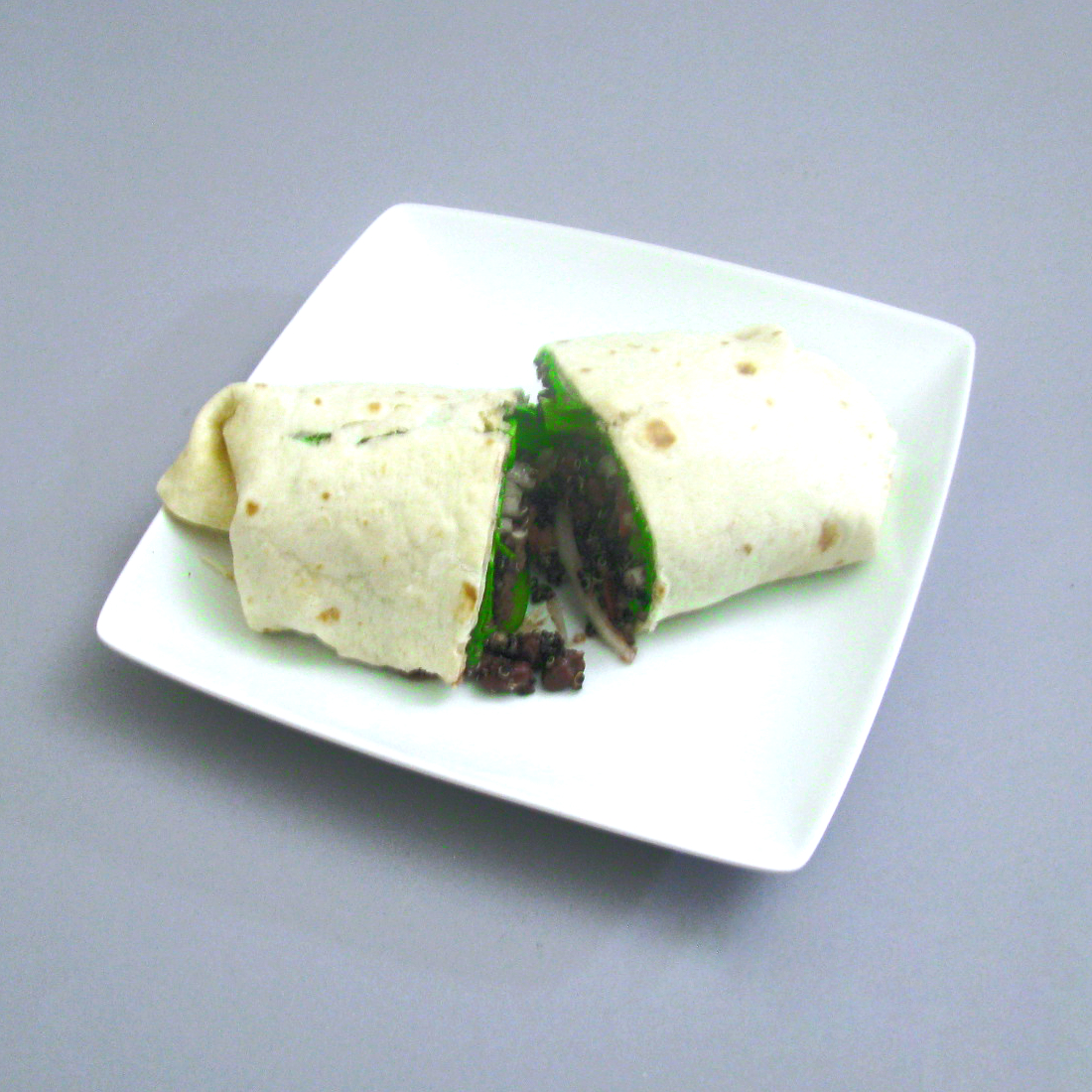 Quinoa, Beef and Bean Wrap