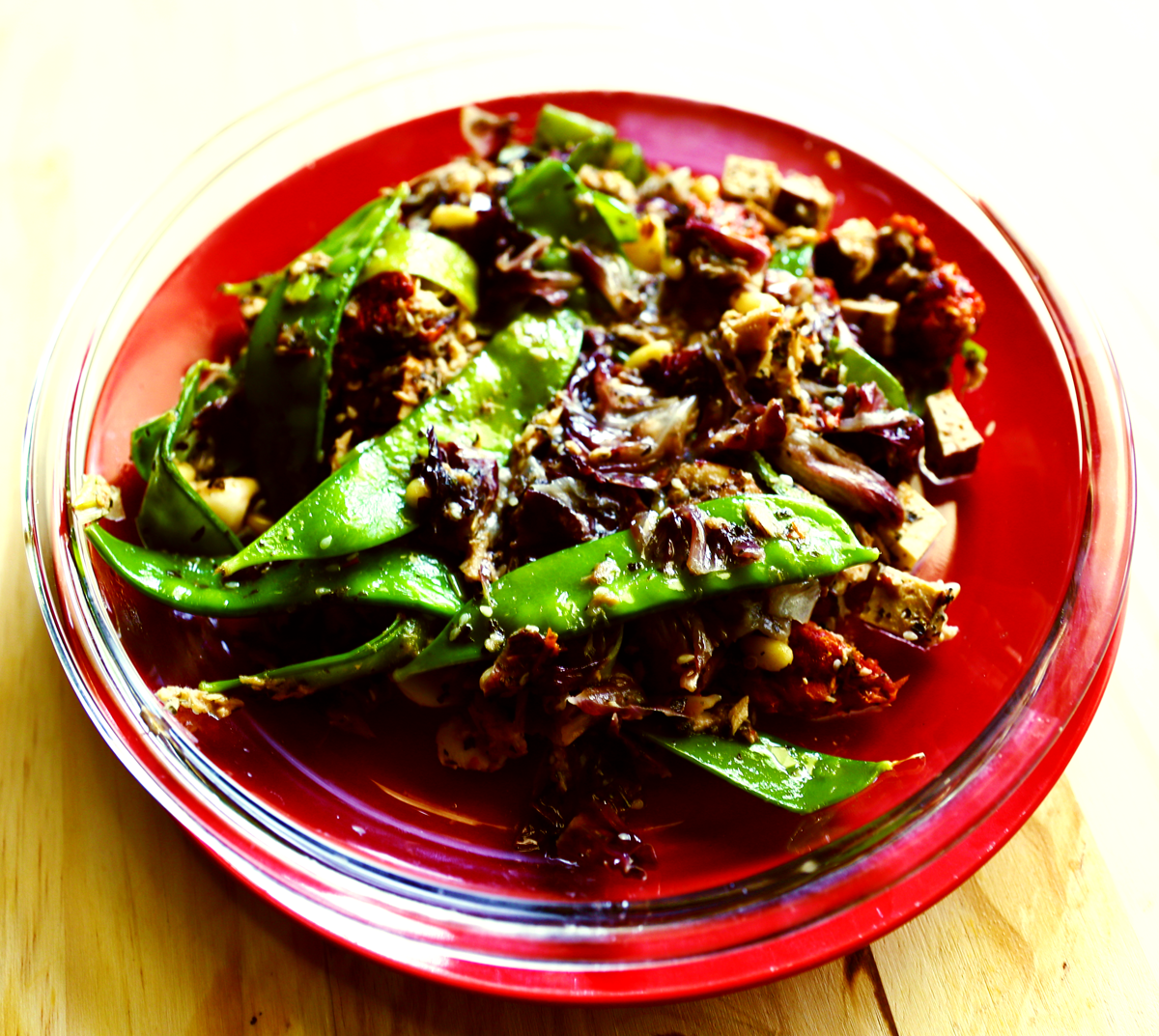 Radicchio Albacore Sesame Stir Fry