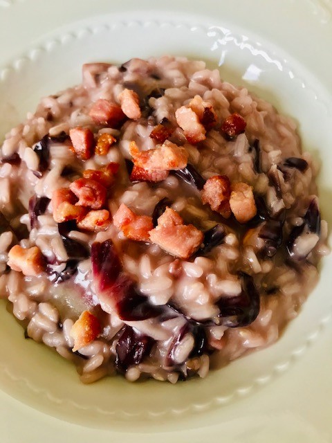 Radicchio risotto with Crunchy Pancetta.jpg