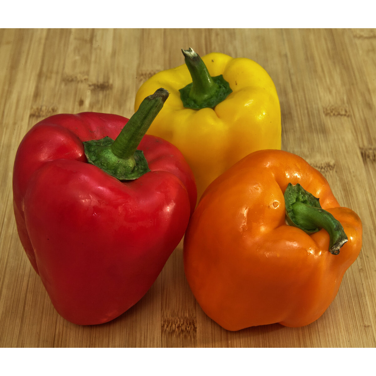 Red, Orange and Yellow Bell Peppers