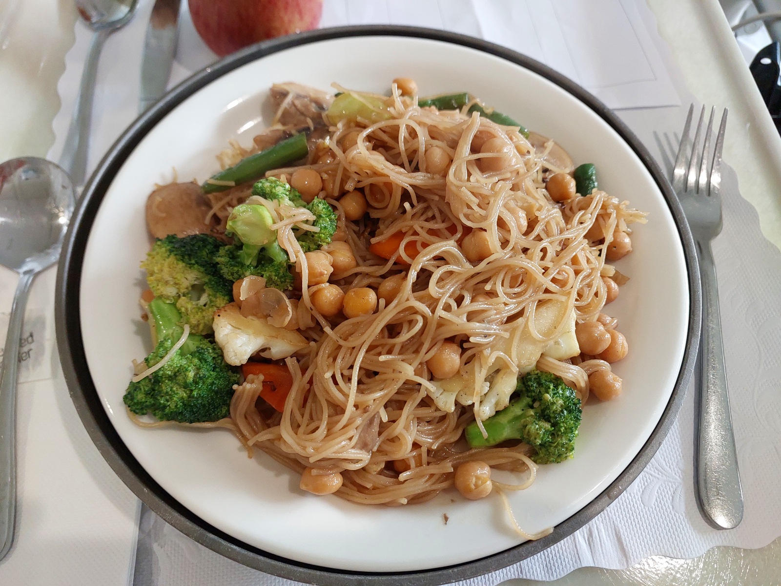 Rice vermicelli stir fry