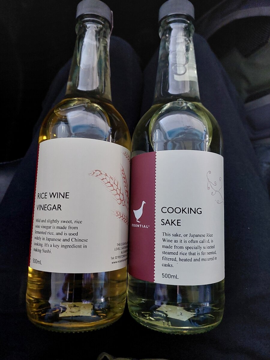 Rice Wine Vinegar & Cooking Sake