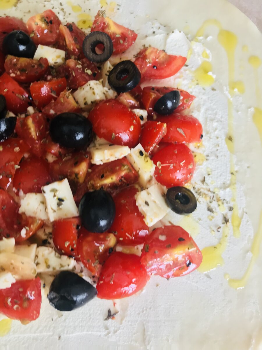 Ricotta, Cherry Toms, Black Olives Puff Pastry Galette.jpeg