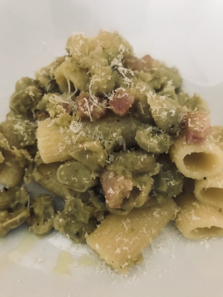 Rigatoni with broad beans and guanciale.jpeg