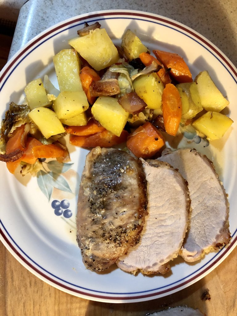 Roast Pork Loin And Veggies