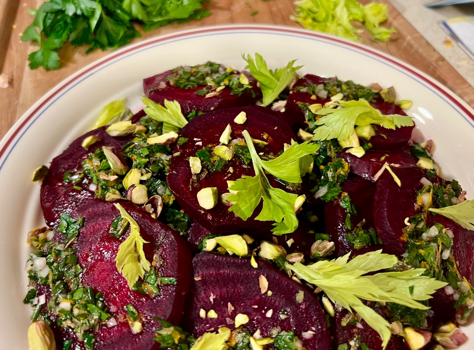 Roasted Beets with Pistachios, Herbs, and Orange 2