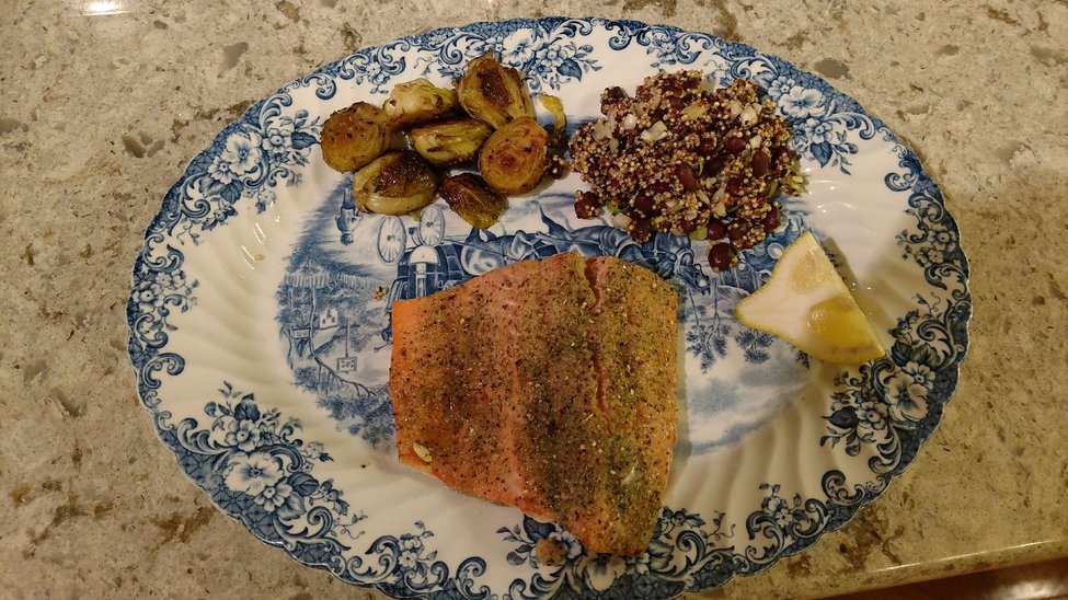 Roasted Salmon with Lemon Spiced Rub