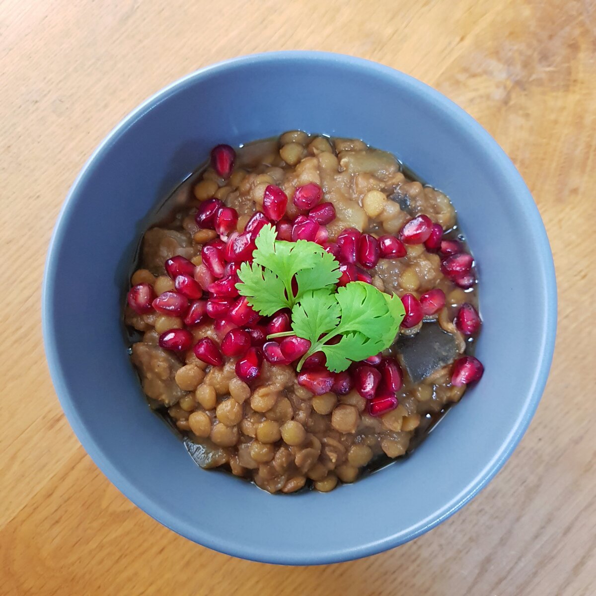 Rummaniyeh (Aubergine, pomegranate & lentil stew)
