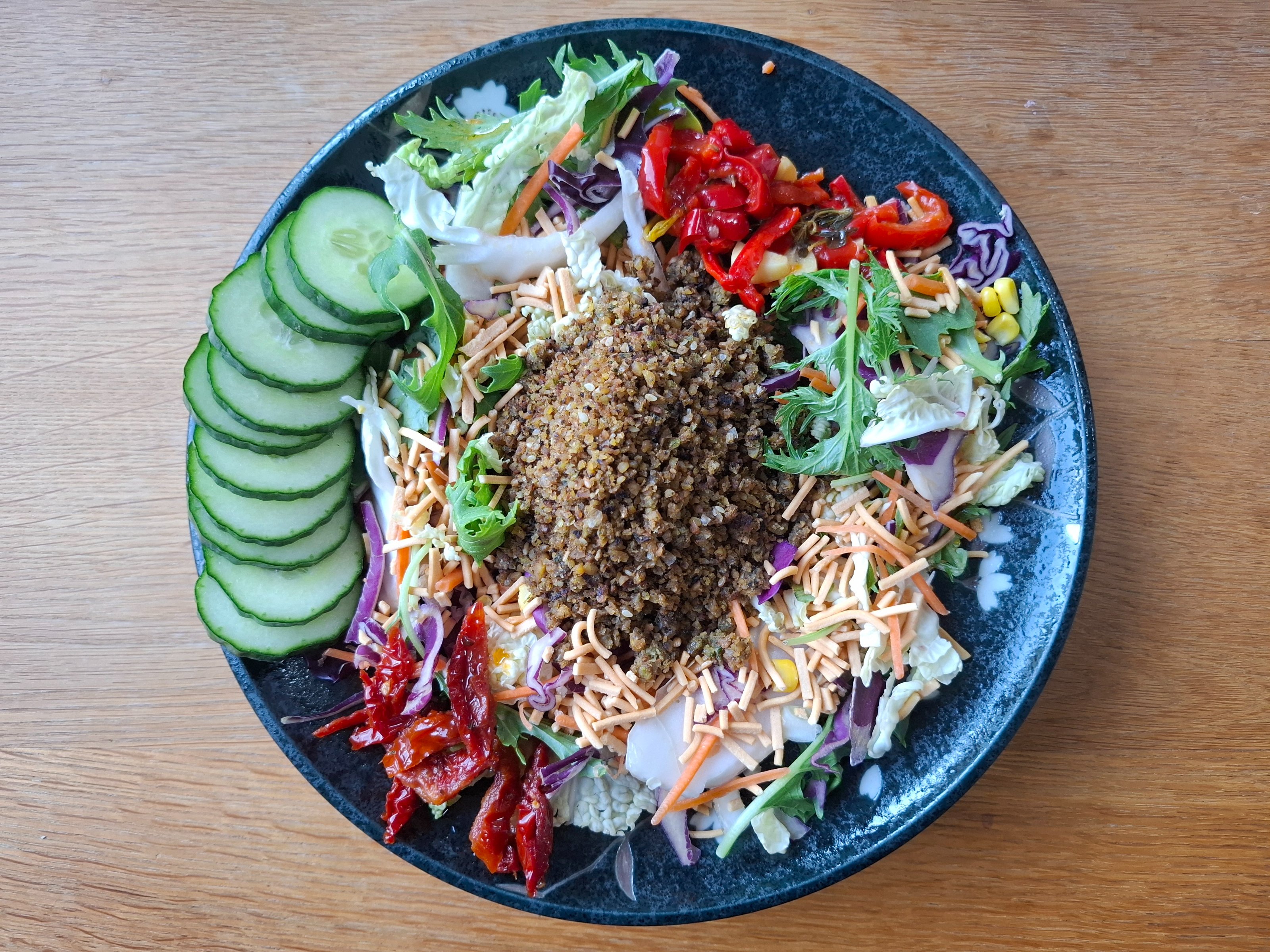 Salad and Falafel Crumbles