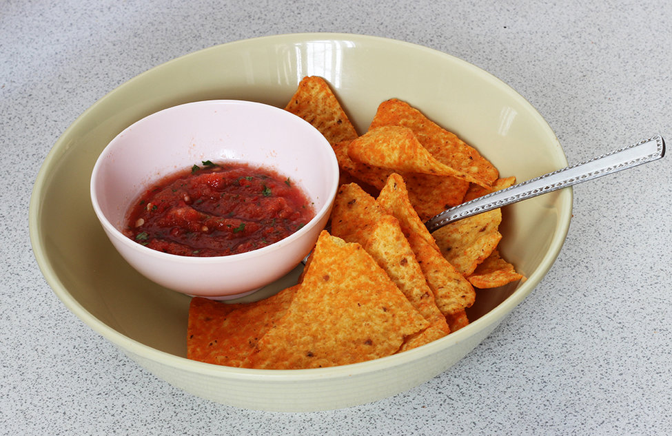 Salsa with nachos