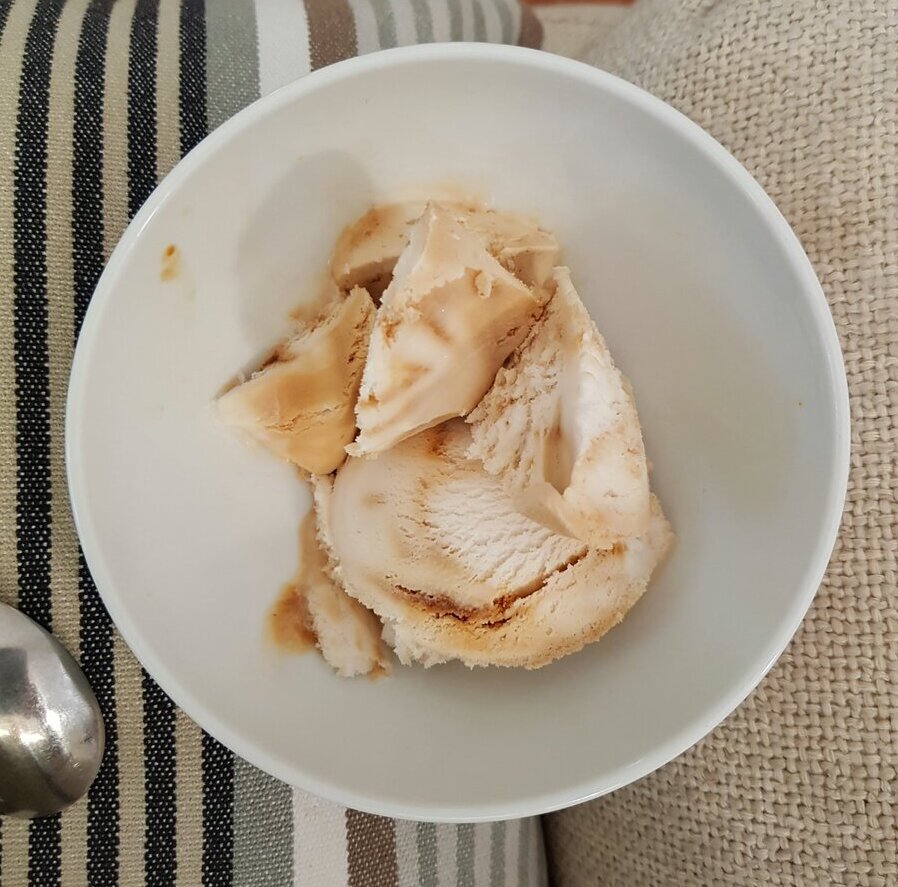 Salted Caramel Cashew Ice Cream