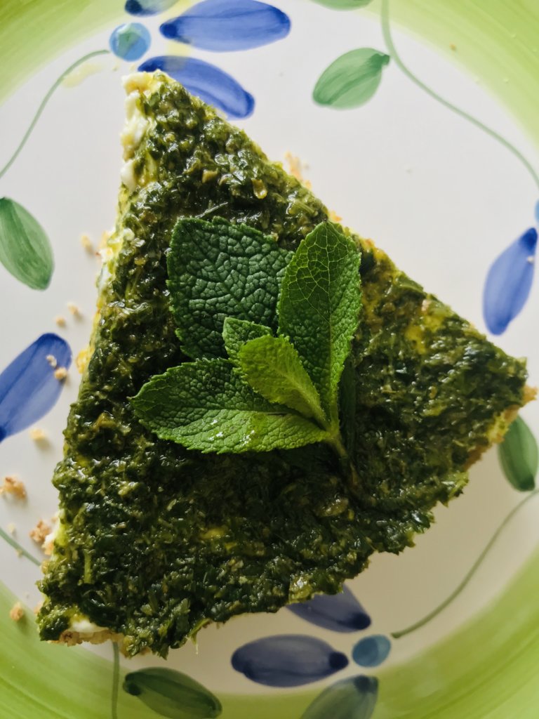 Savoury Cheese Cake with Fresh Mint Sauce.jpeg