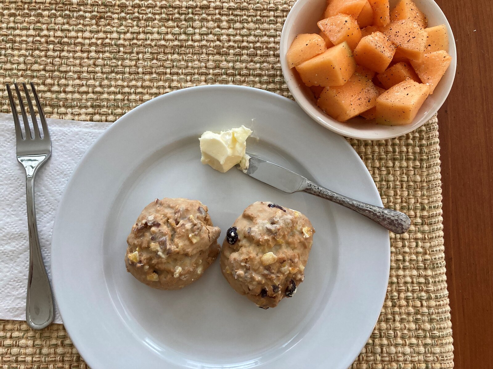 Scones and Fruit