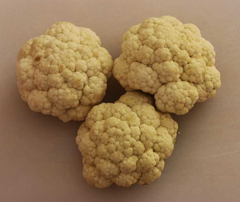 Small cauliflowers.