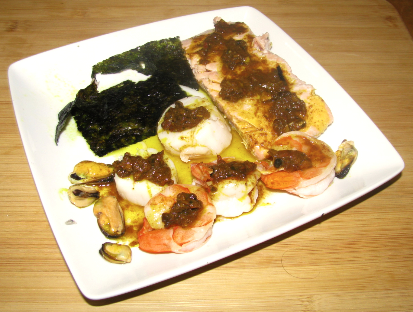 Spice Islands Seafood Plate