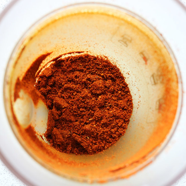 Spice powder.