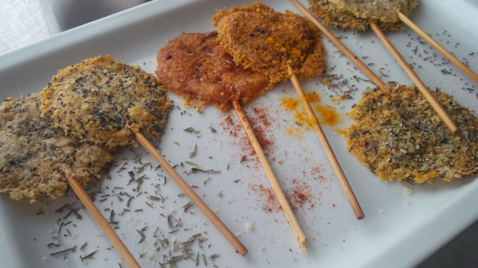 Spiced Parmesan Lollipops