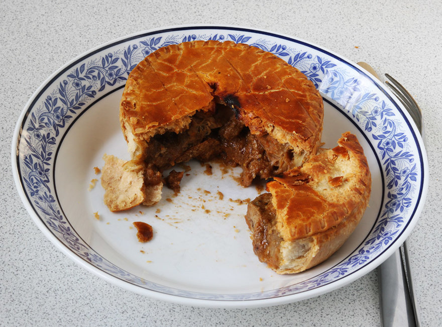 Steak and kidney pie.