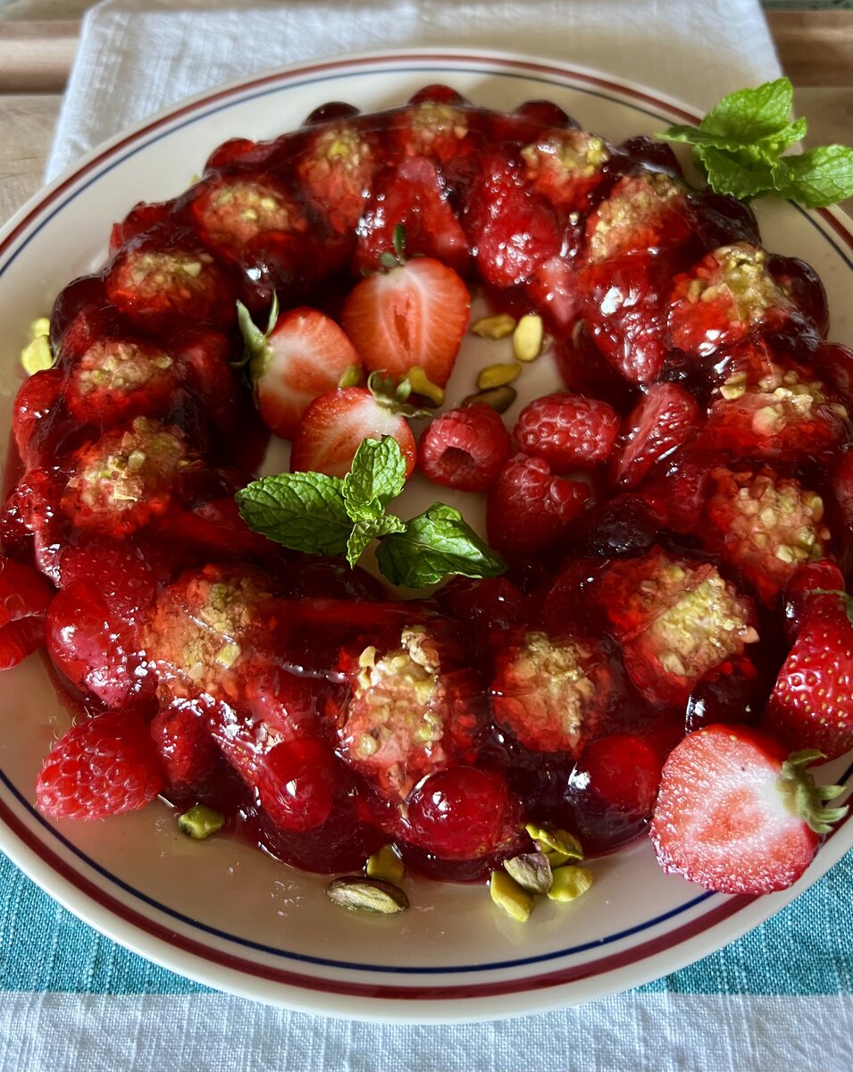 Strawberry-Cheese Molded Salad