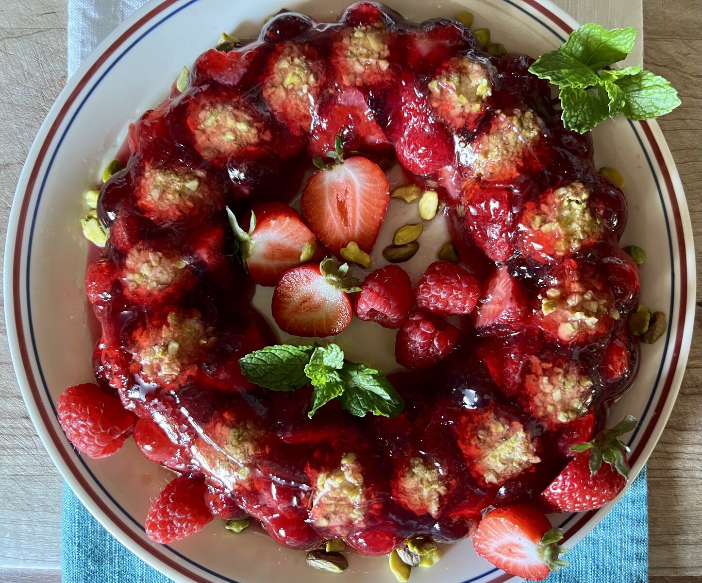 Strawberry-Cheese Molded Salad