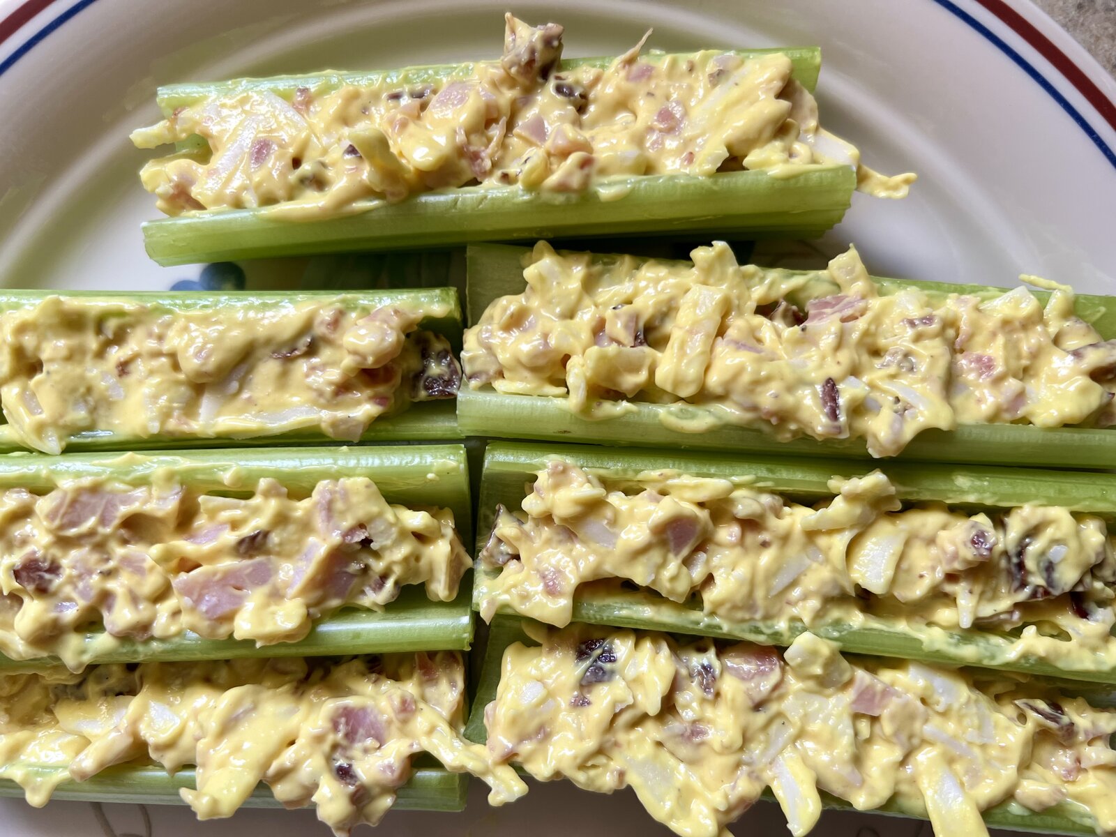 Stuffed celery sticks