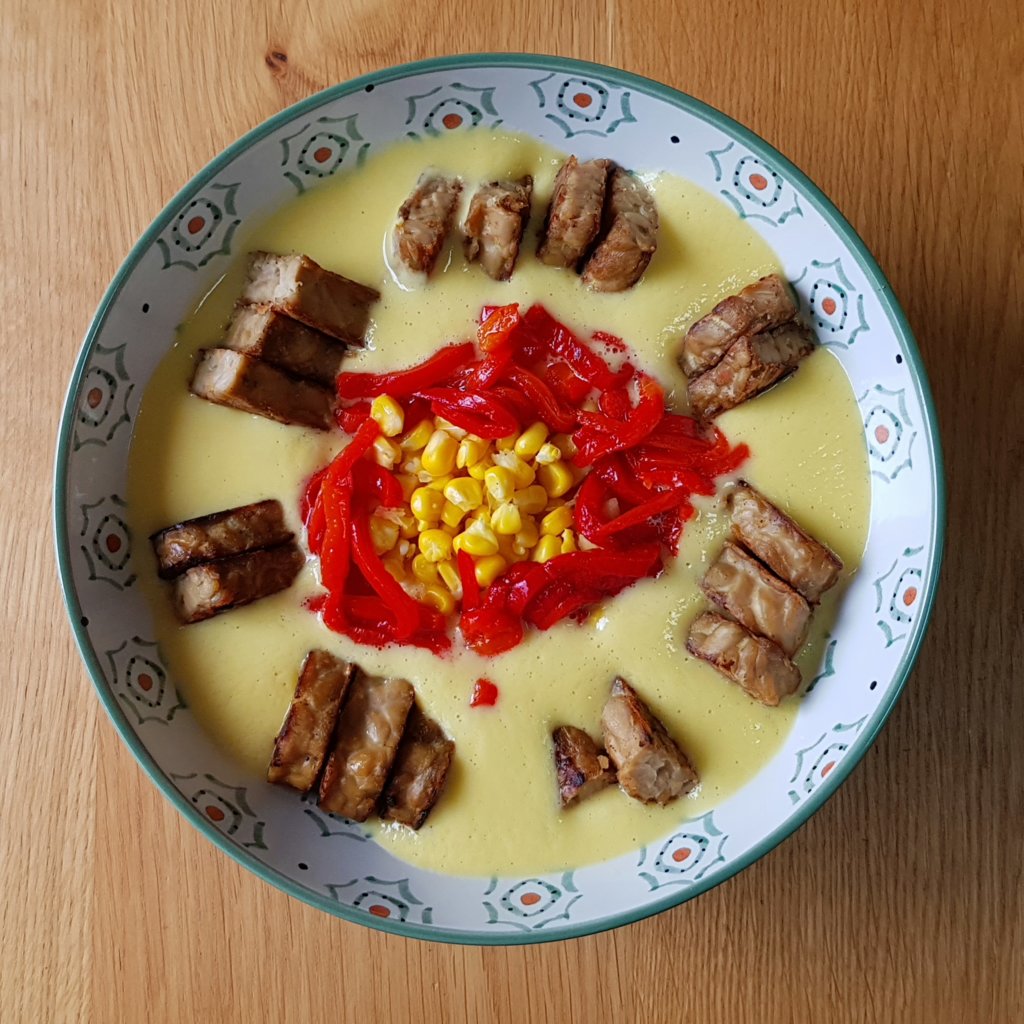 Sweetcorn and Roasted Peppers Soup
