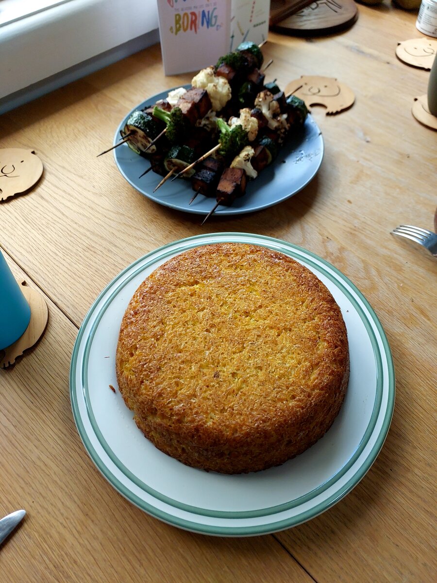 Tahchin (Persian Saffron Rice Cake)