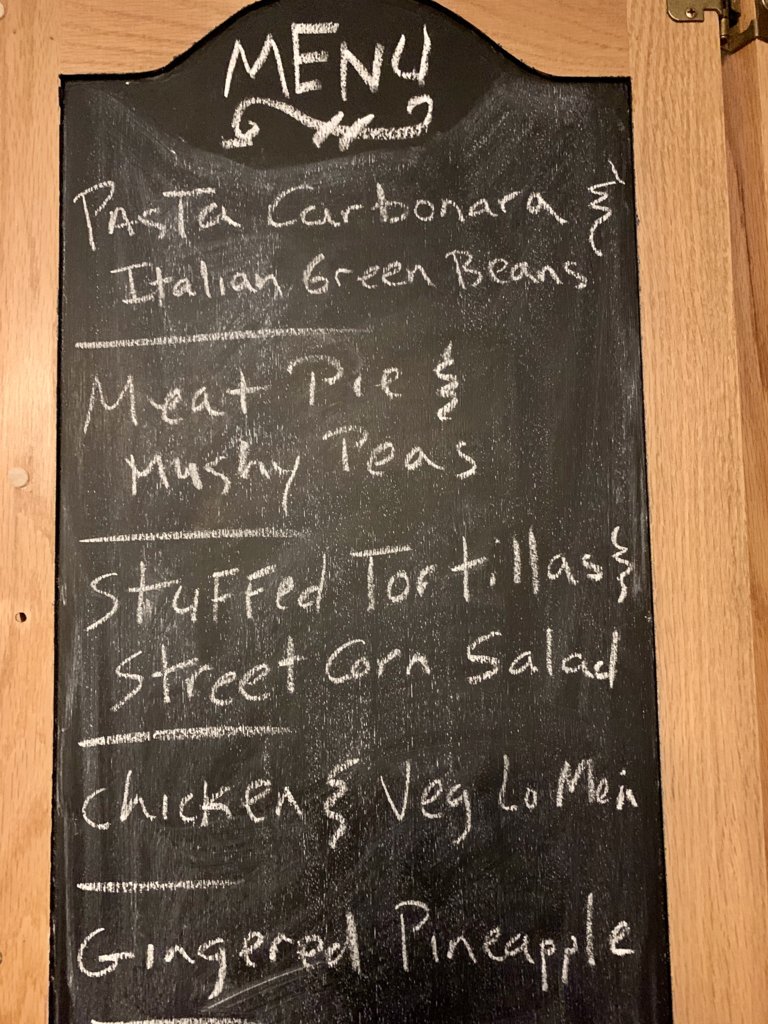 This Week's Menu