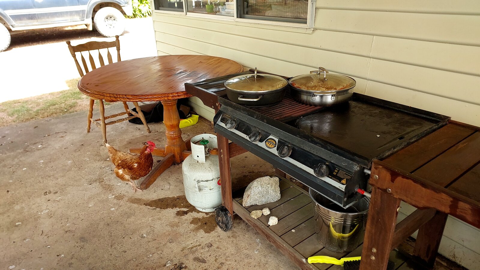 Tidied and cooking