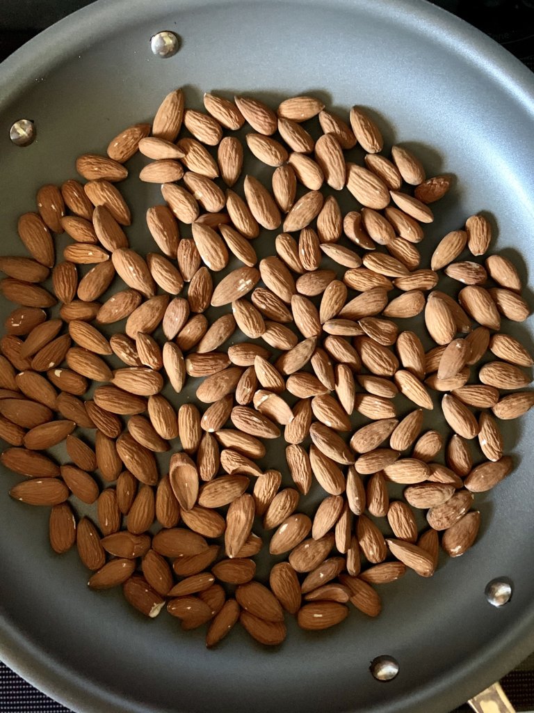 Toasting The Almonds