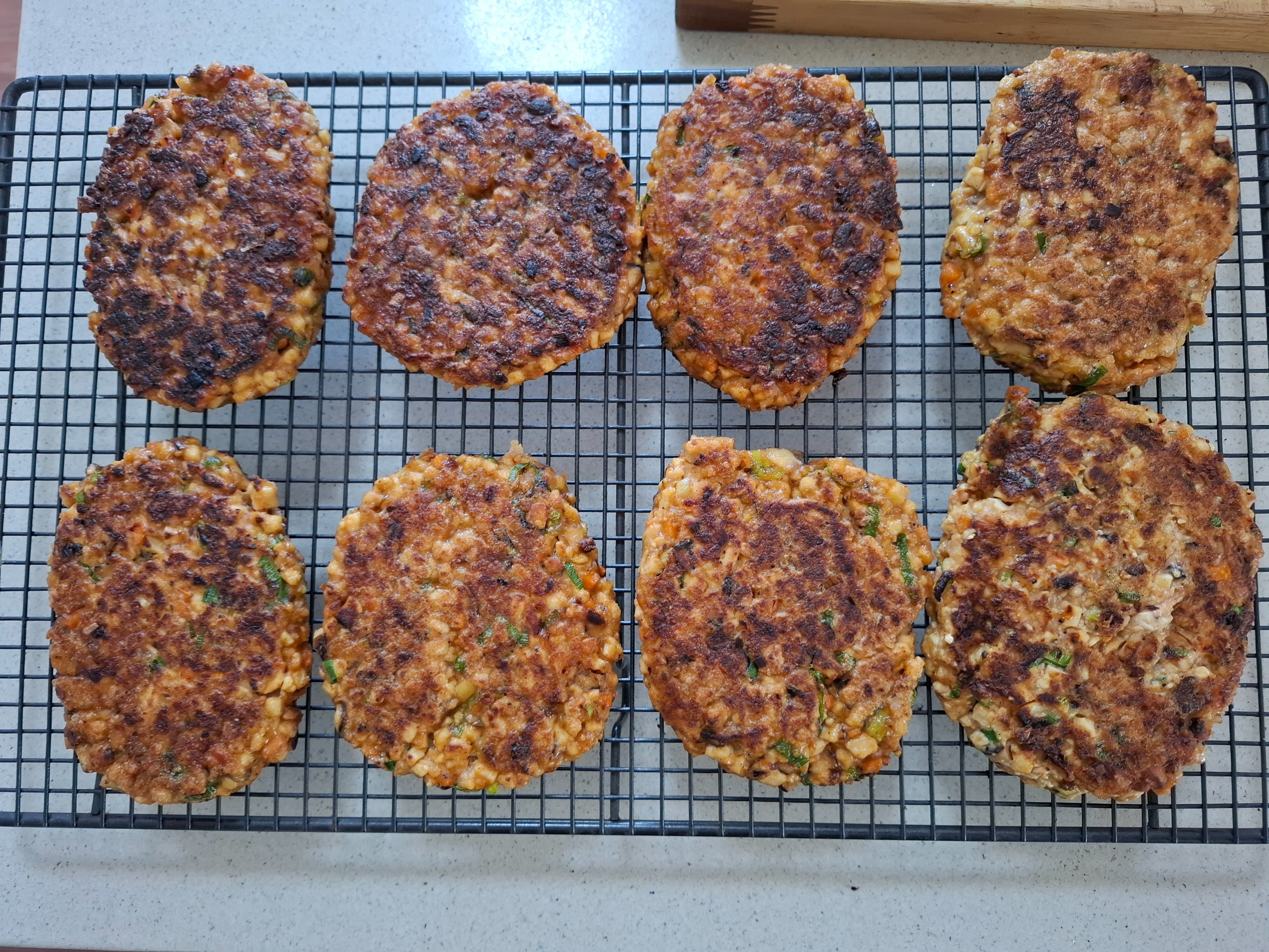 Tofu & Mushroom Burgers