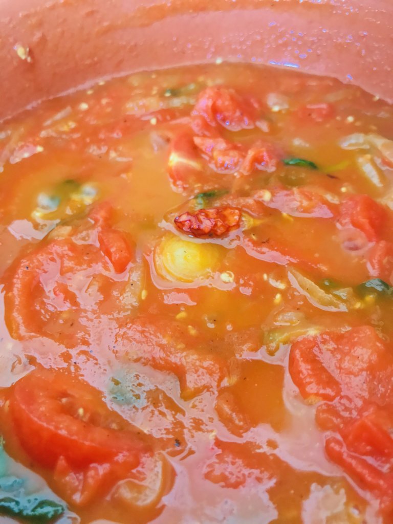 Tomato and basil sauce almost ready.jpeg