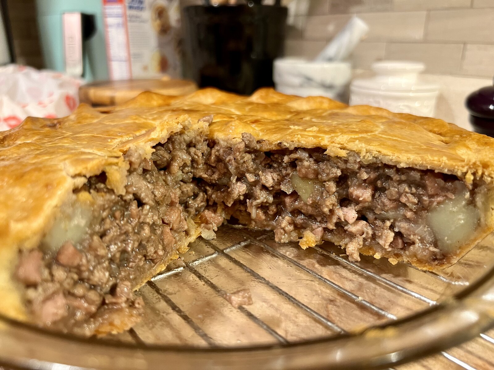 Tourtiere inside