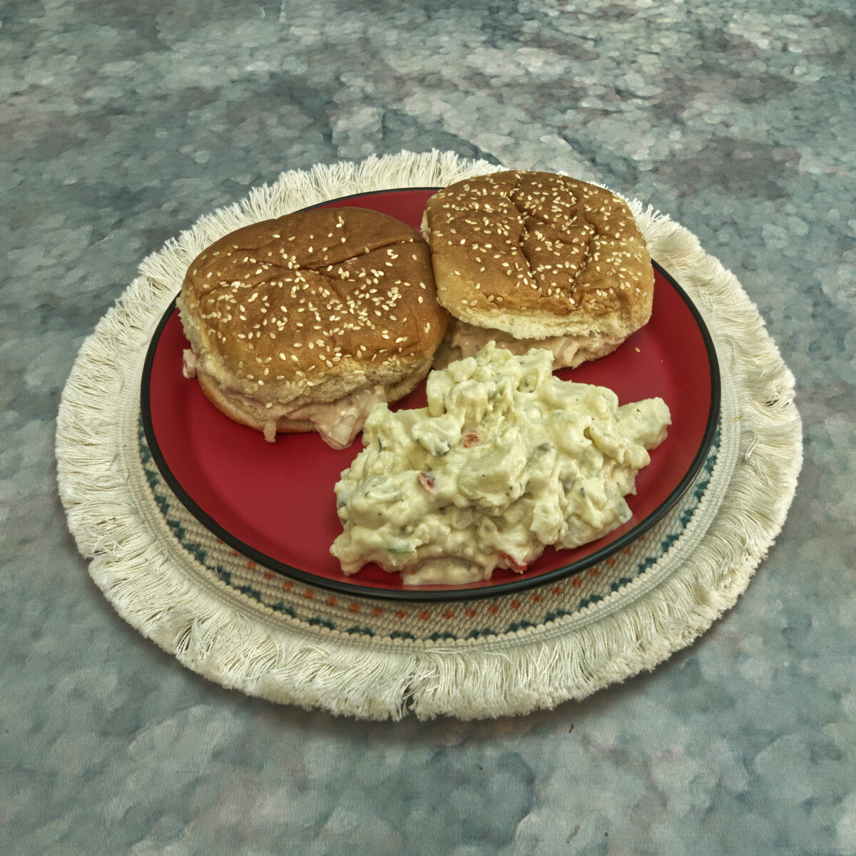 Tuna Salad Sanwiches with Potato Salad