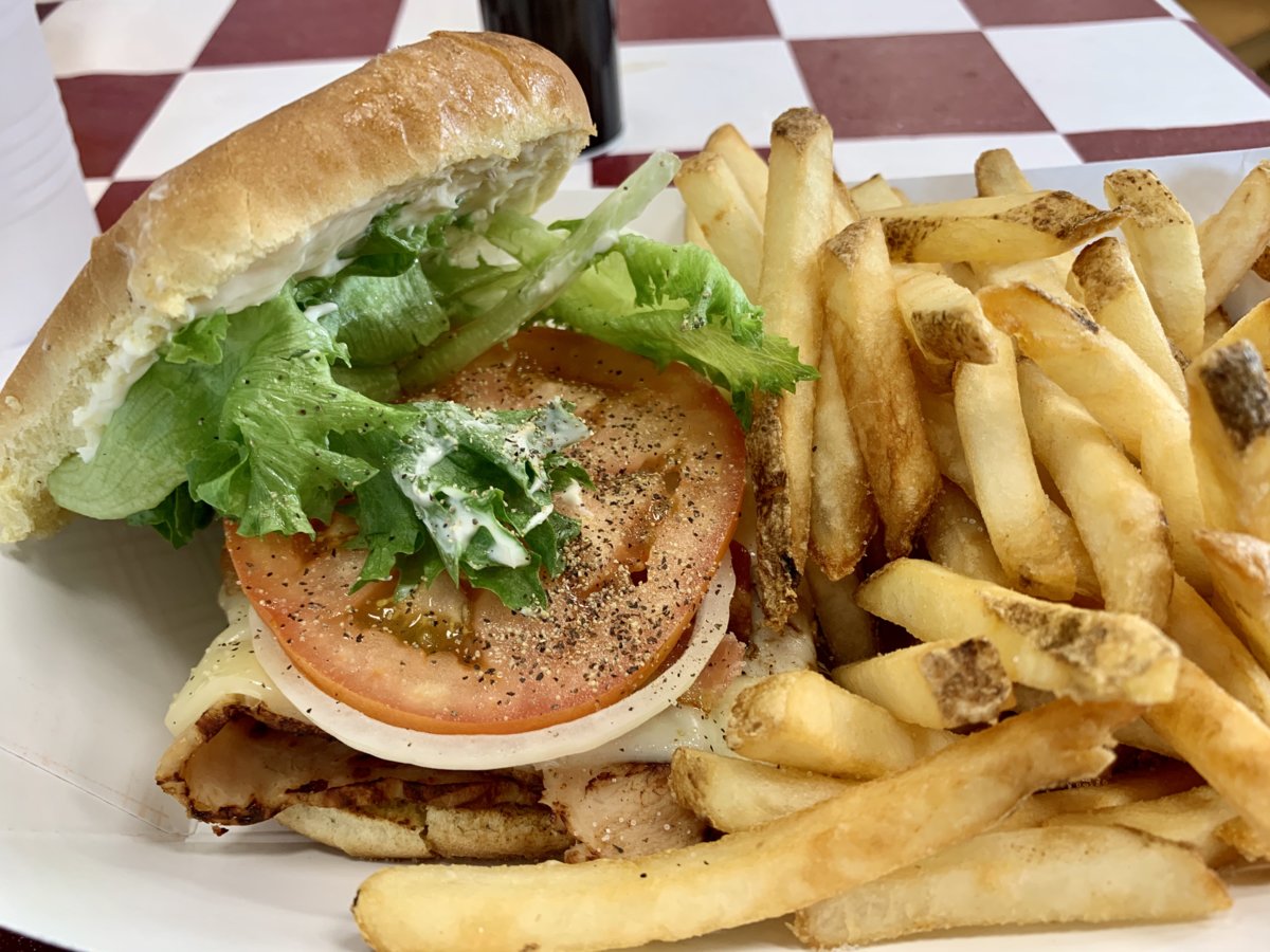 Turkey Sandwich And Fries