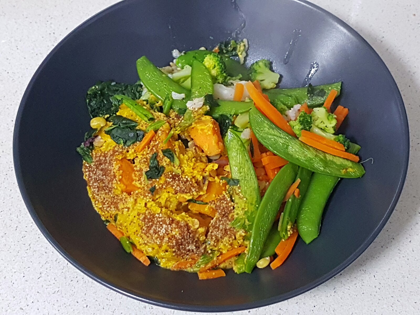 Vegan Meal in a Bowl (Sri Lankan Curry)