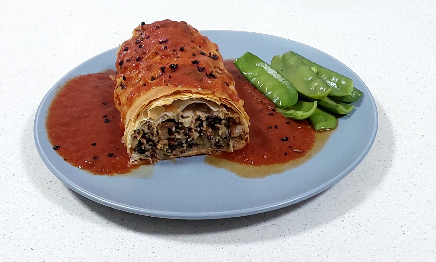 Vegan Swiss Chard Strudel with Tofu & Capers, Olives and....