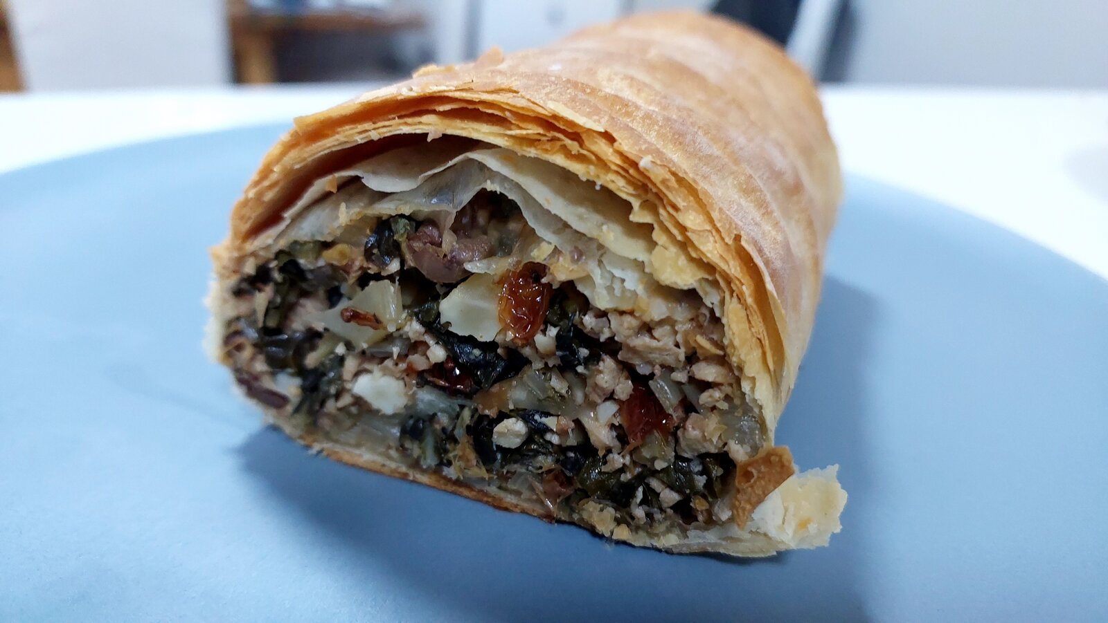 Vegan Swiss Chard Strudel with Tofu & Capers, Olives and....