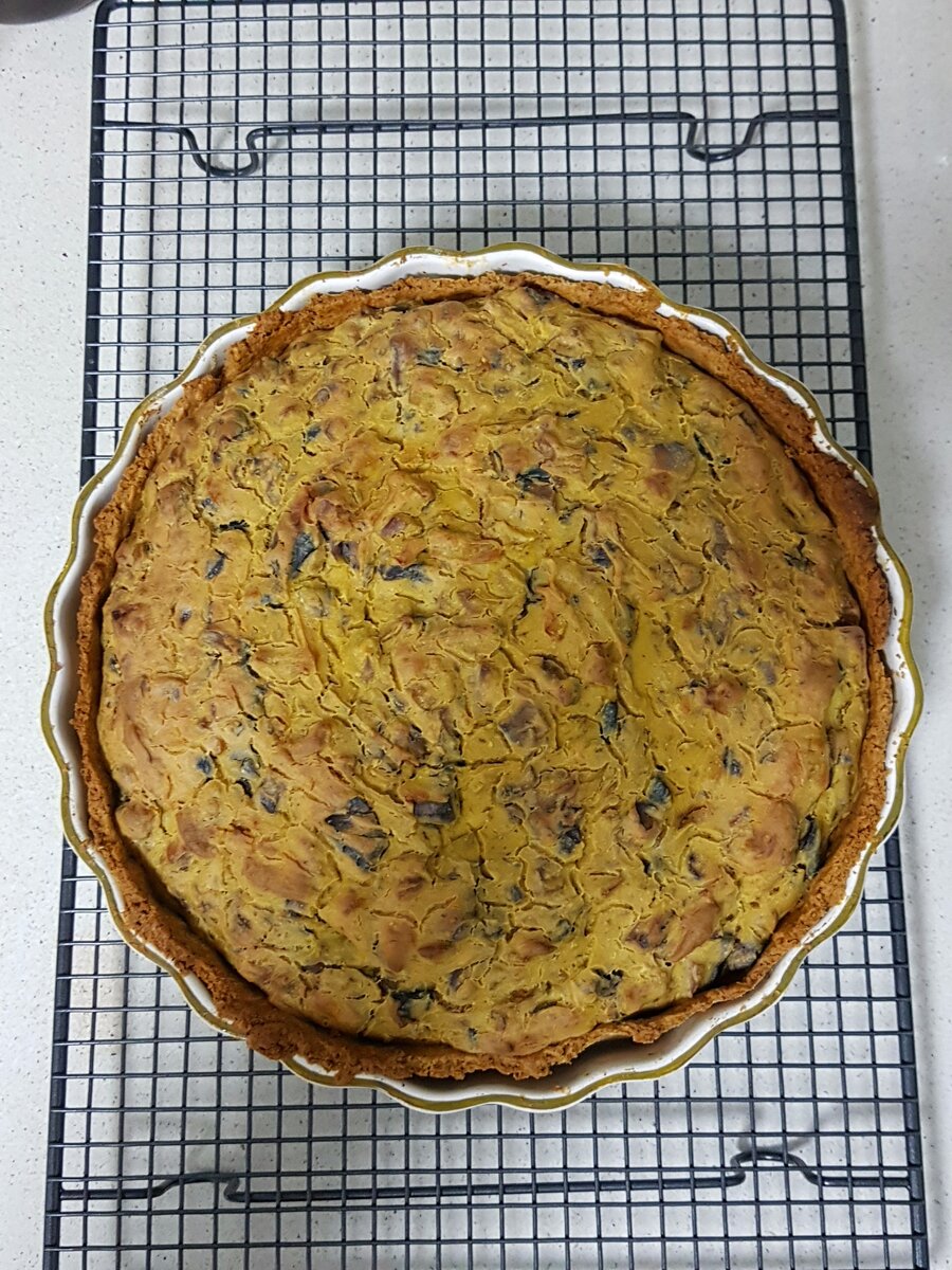 Vegan Wild Mushroom Quiche