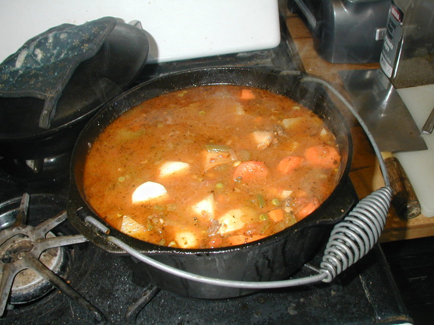 Veggie Beef & Barley Soup.