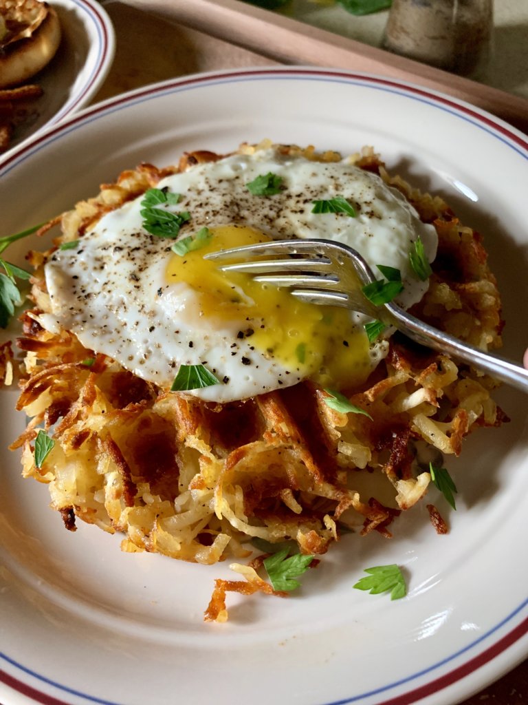 Waffle Iron Hash Browns Breakfast 2