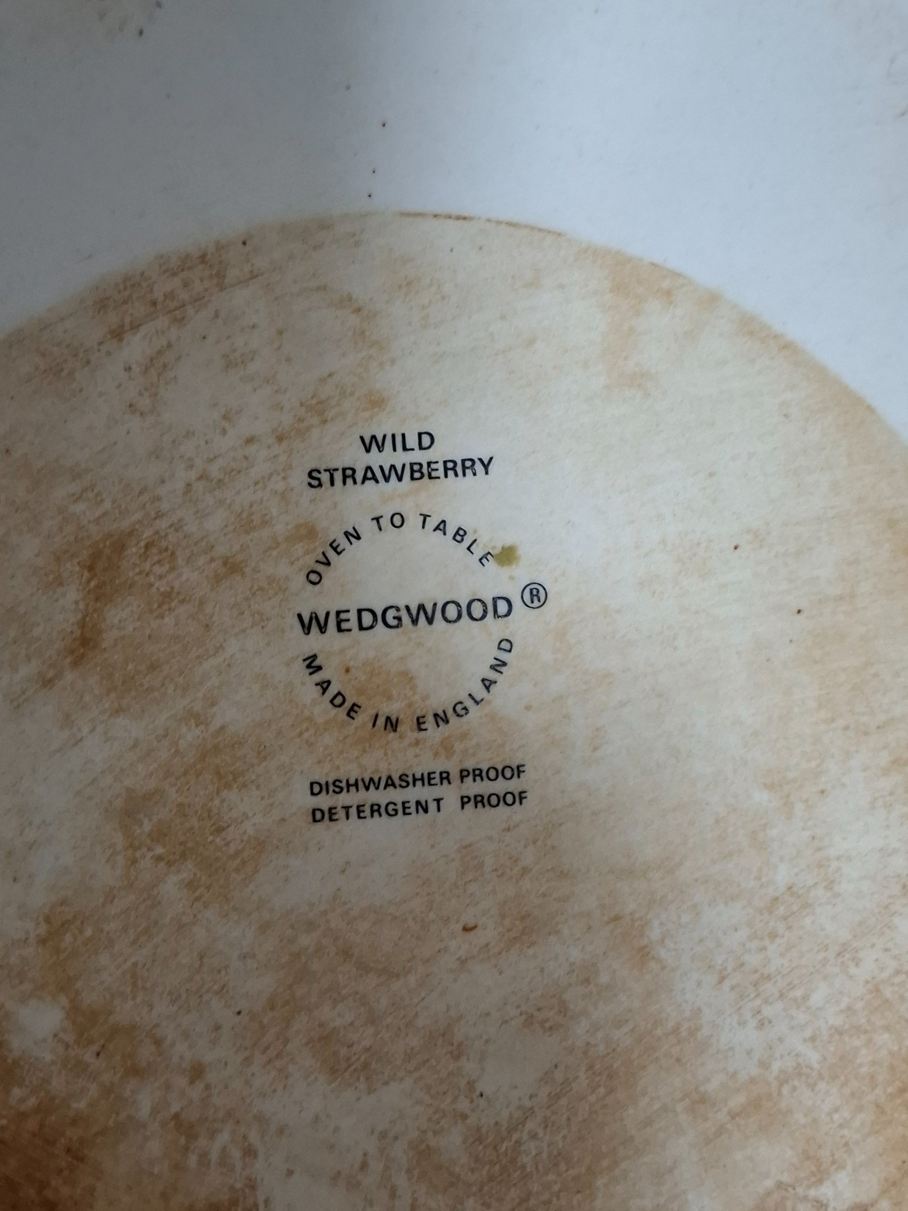 Wedgewood Oven to Tableware